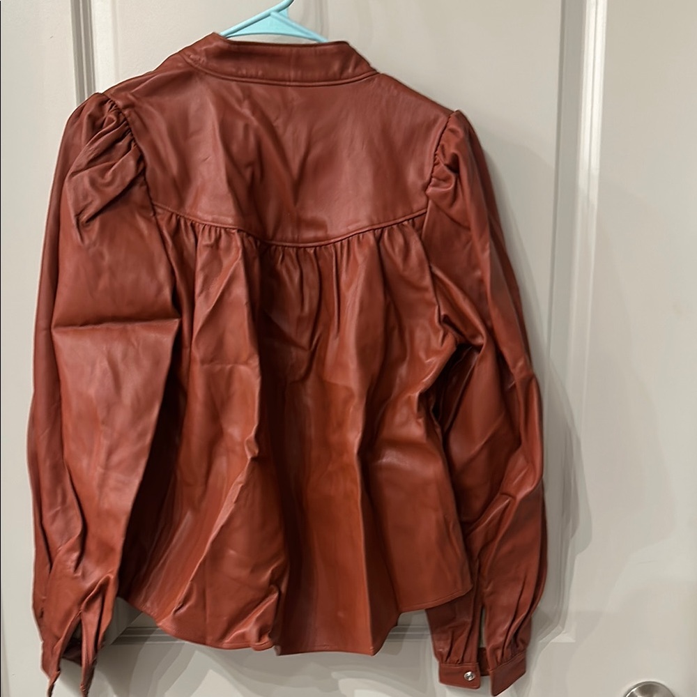 Levi’s vintage style Leather Button-Up Jacket - Picture 2 of 3